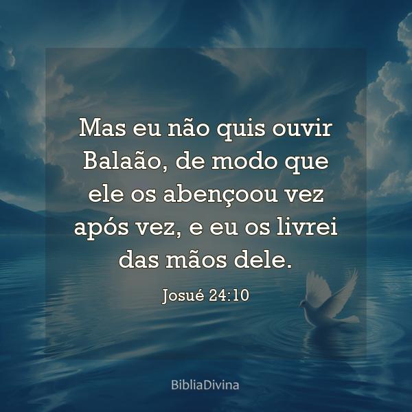 Josué 24:10