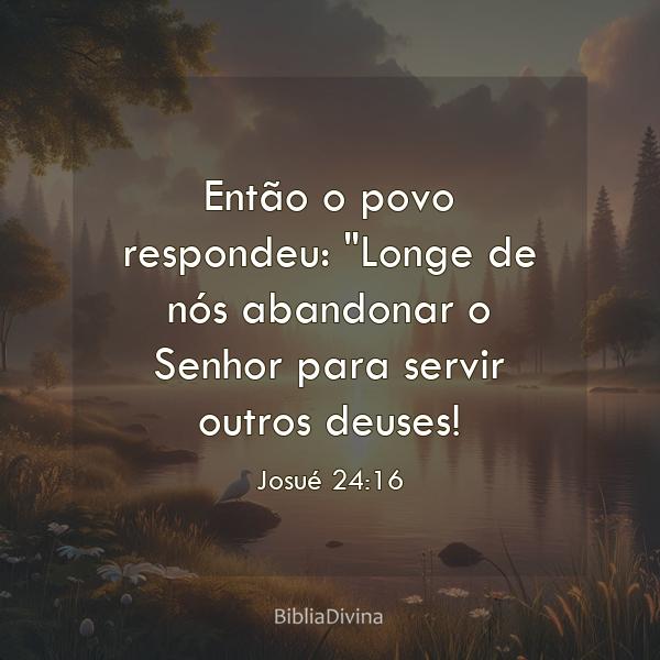 Josué 24:16