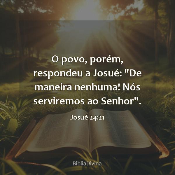 Josué 24:21