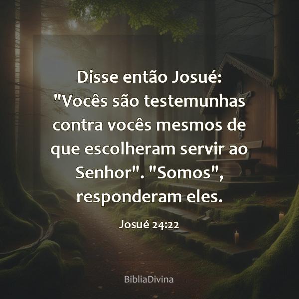 Josué 24:22