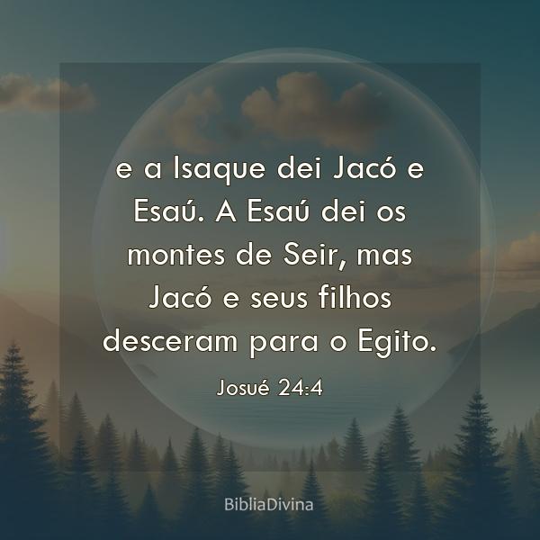 Josué 24:4