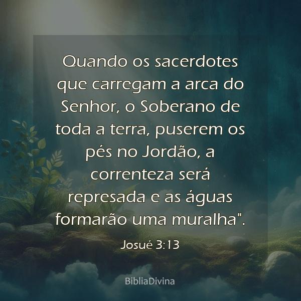 Josué 3:13