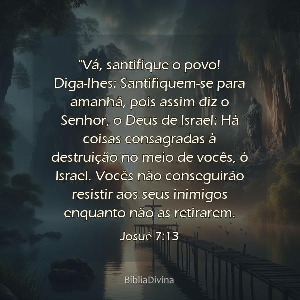 Josué 7:13