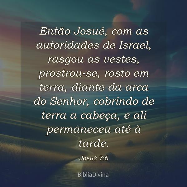 Josué 7:6