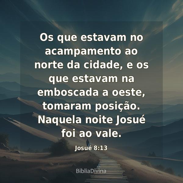 Josué 8:13