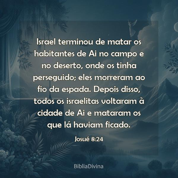 Josué 8:24