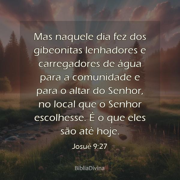 Josué 9:27