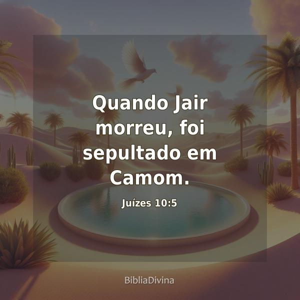 Juízes 10:5