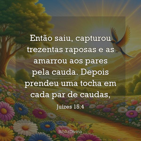 Juízes 15:4