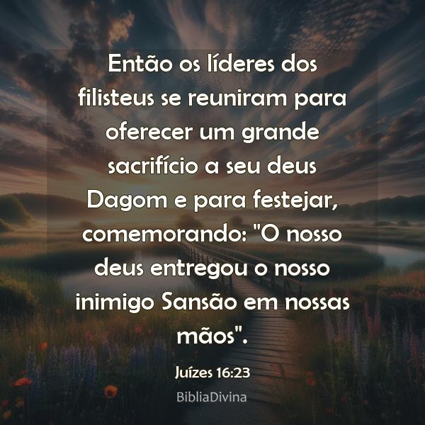 Juízes 16:23