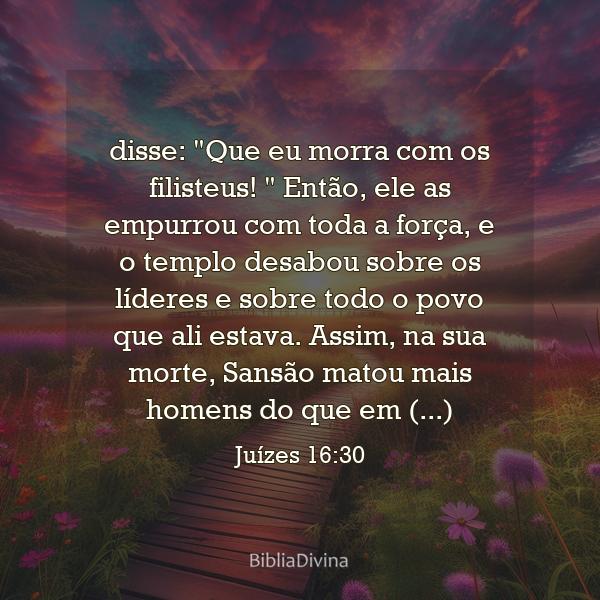 Juízes 16:30