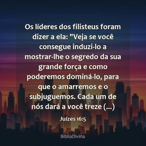 Juízes 16:5