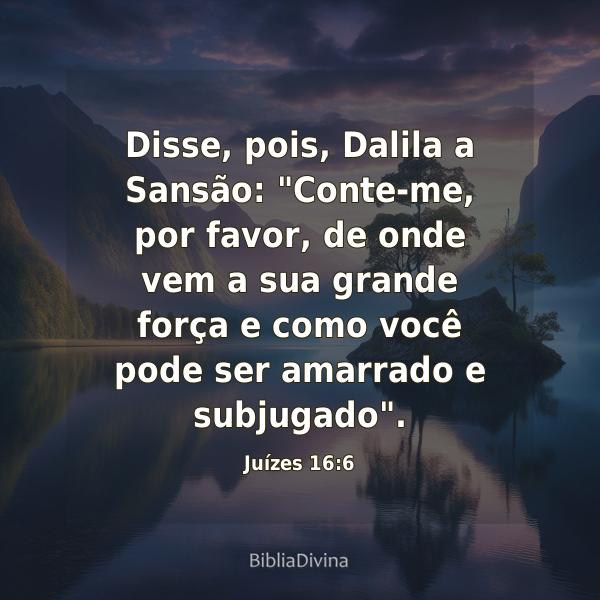 Juízes 16:6