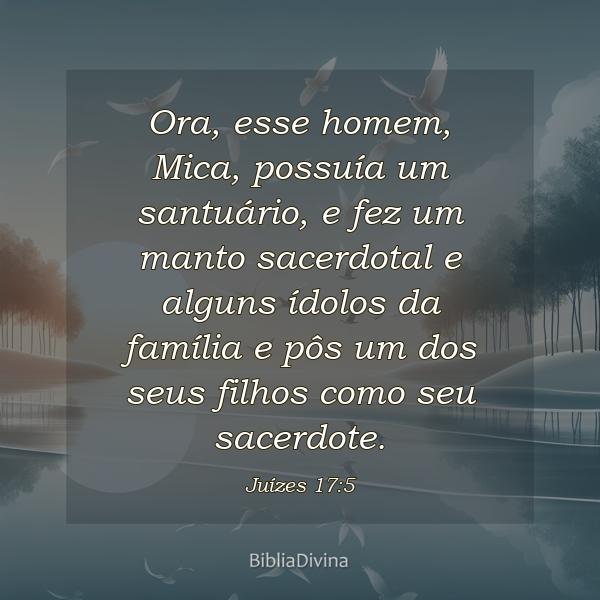 Juízes 17:5