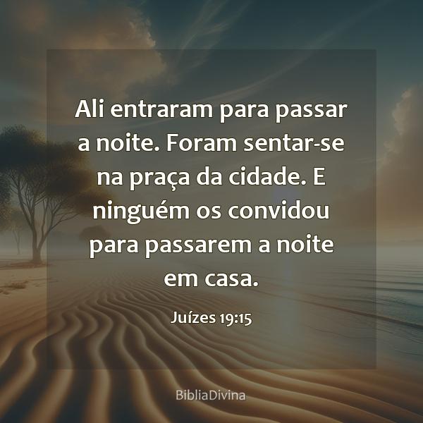 Juízes 19:15