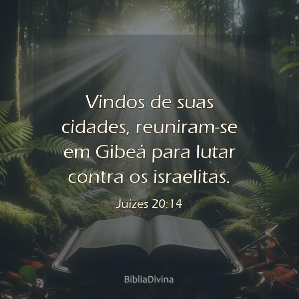 Juízes 20:14