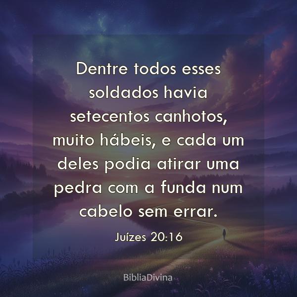 Juízes 20:16