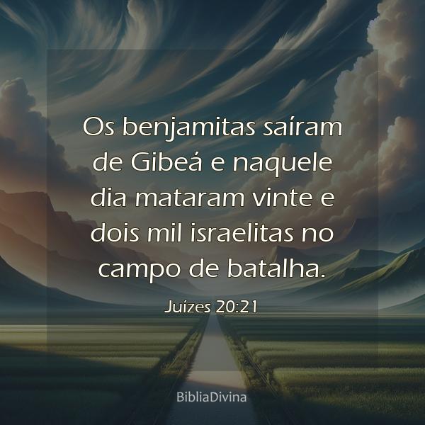 Juízes 20:21