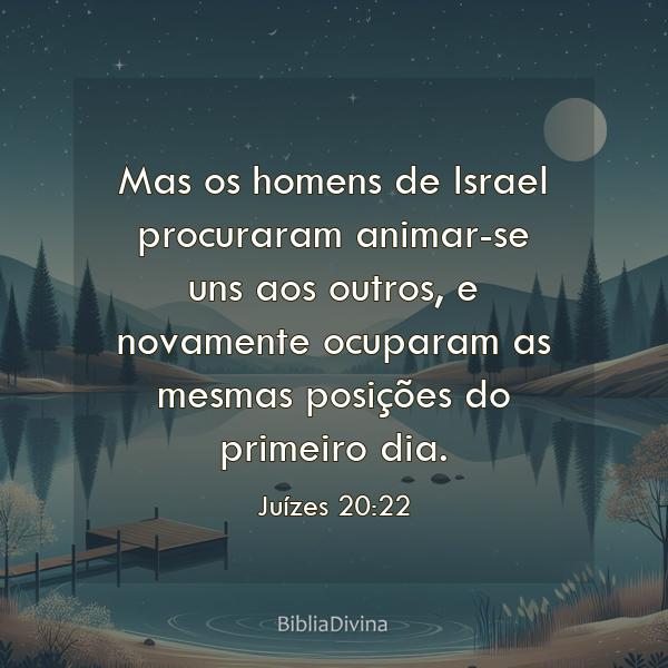 Juízes 20:22