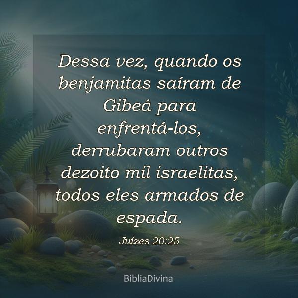 Juízes 20:25