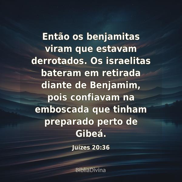 Juízes 20:36