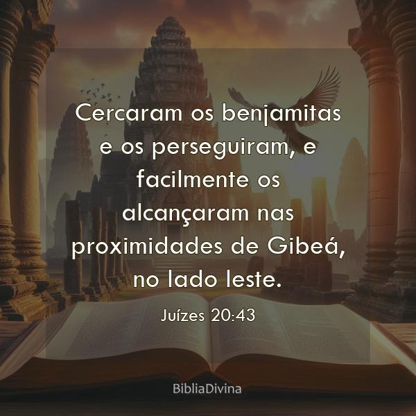 Juízes 20:43