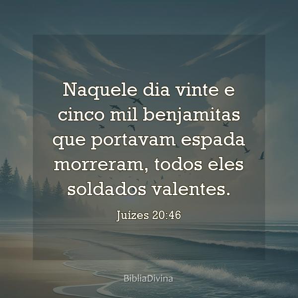 Juízes 20:46