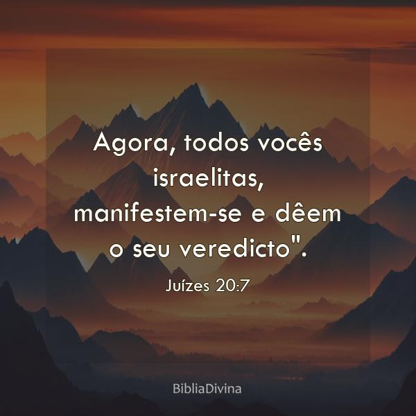 Juízes 20:7