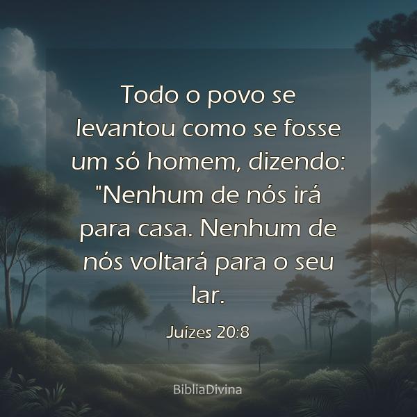 Juízes 20:8