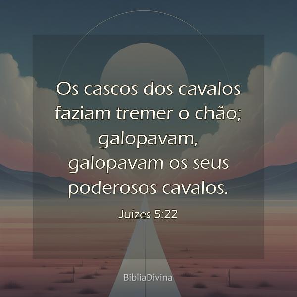 Juízes 5:22