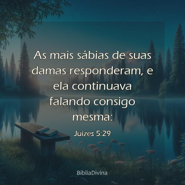 Juízes 5:29