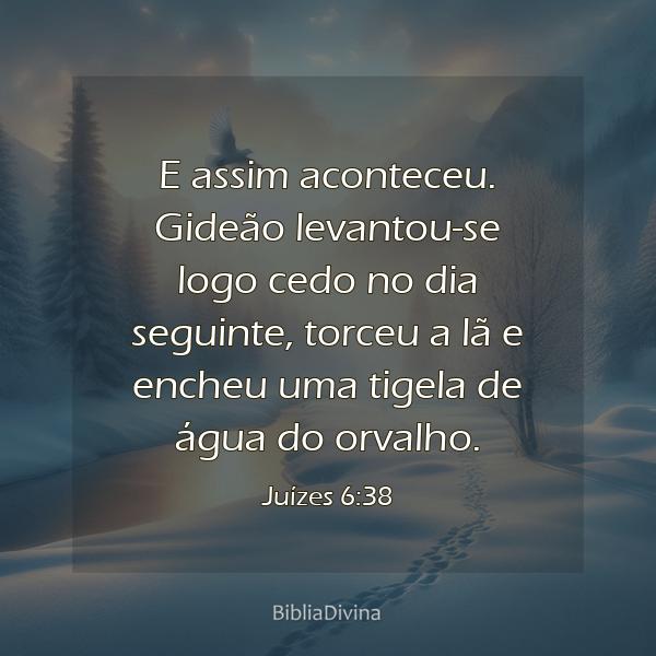 Juízes 6:38