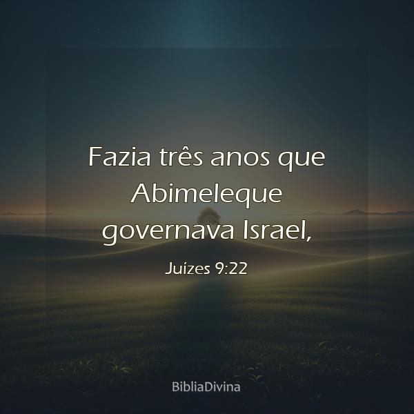 Juízes 9:22