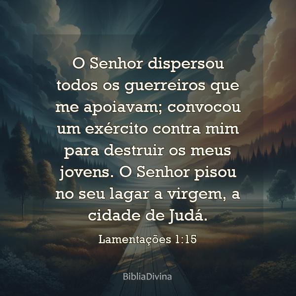 Lamentações 1:15