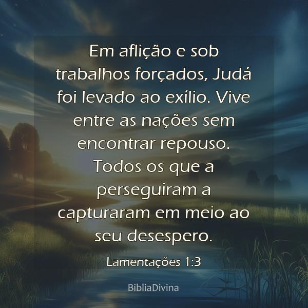 Lamentações 1:3