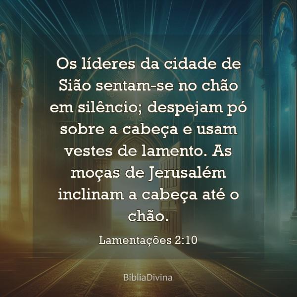 Lamentações 2:10