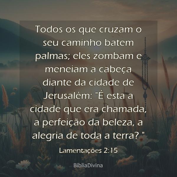 Lamentações 2:15