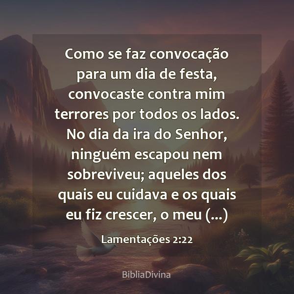 Lamentações 2:22