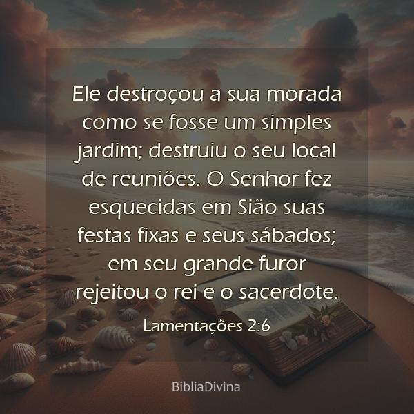 Lamentações 2:6