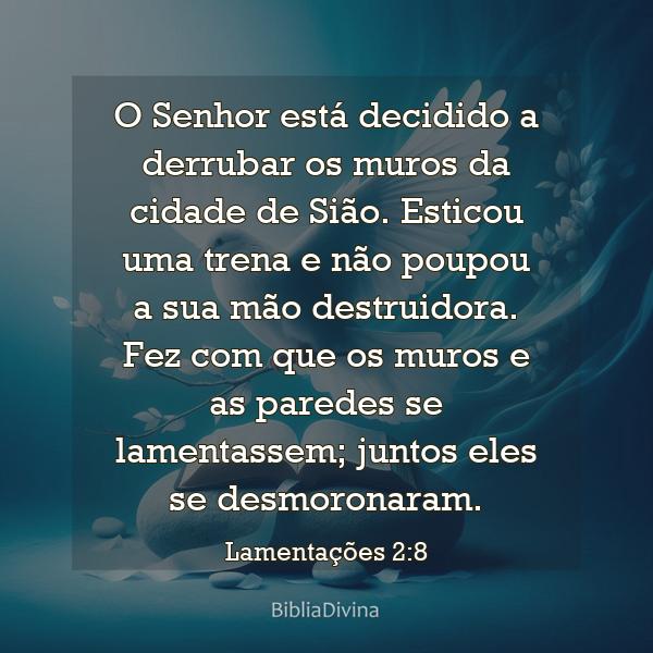 Lamentações 2:8