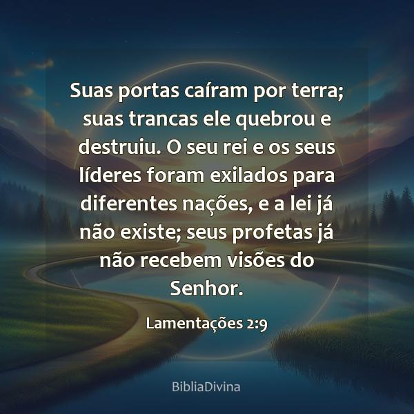 Lamentações 2:9