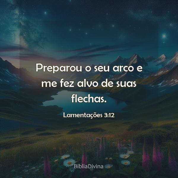 Lamentações 3:12