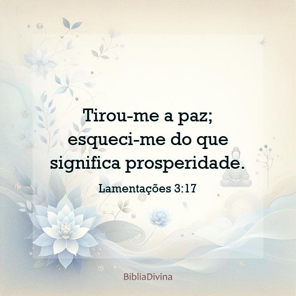 Lamentações 3:17