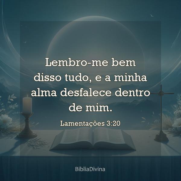 Lamentações 3:20