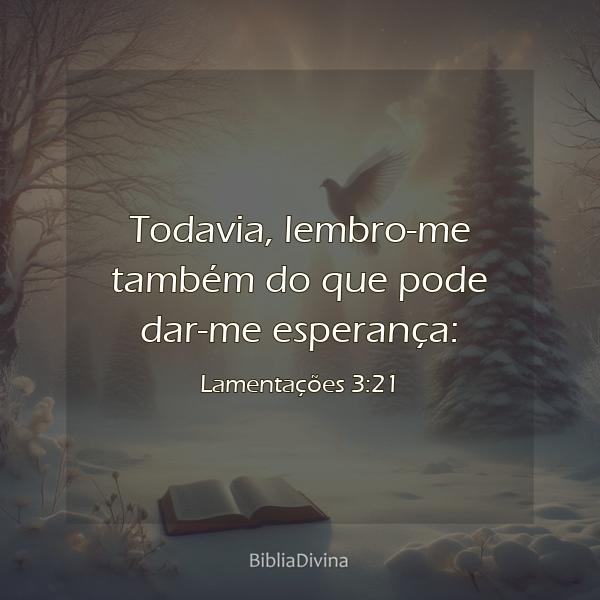 Lamentações 3:21