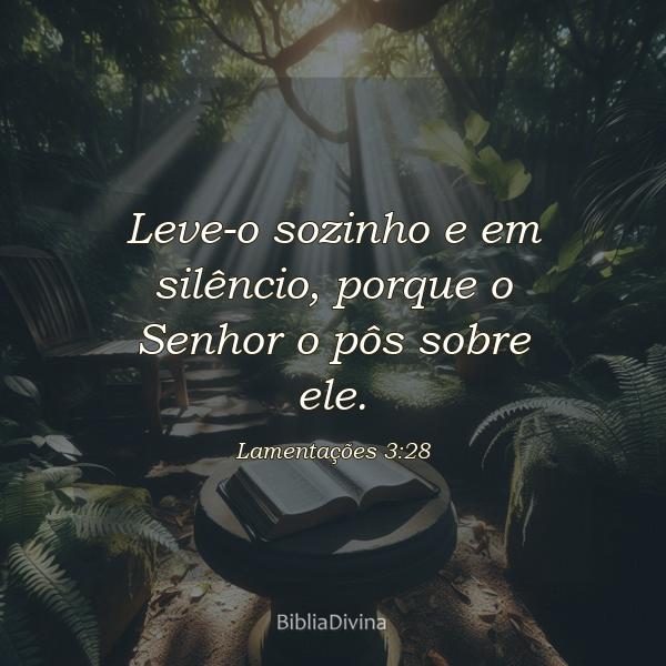 Lamentações 3:28