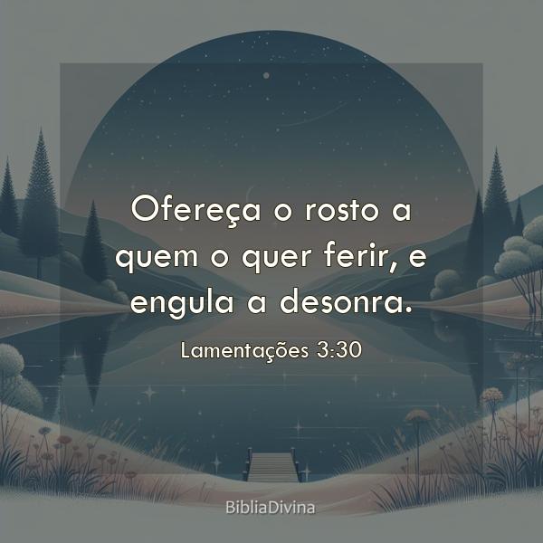 Lamentações 3:30