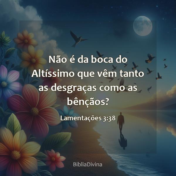 Lamentações 3:38