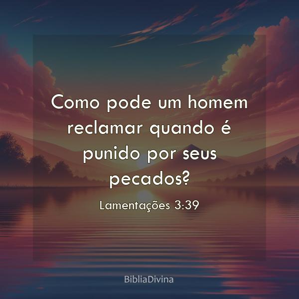 Lamentações 3:39