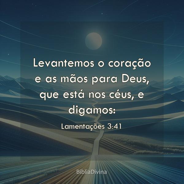 Lamentações 3:41